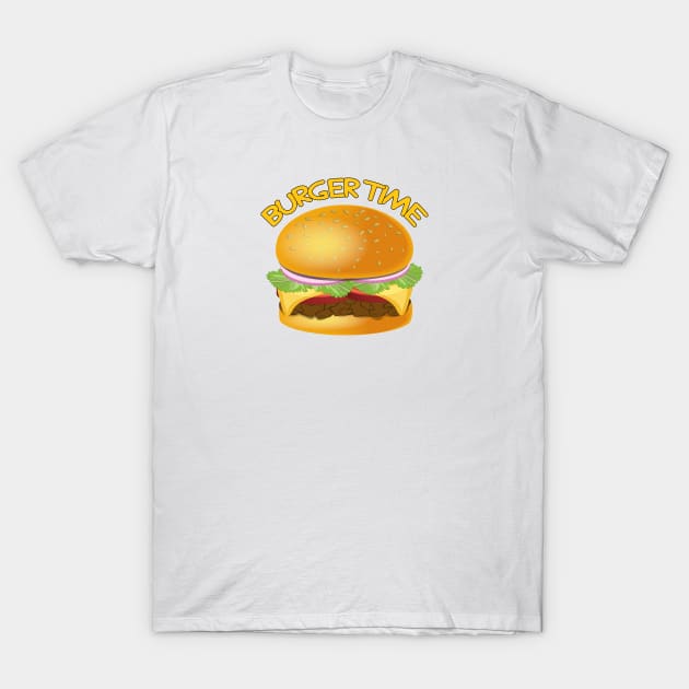 Burger Time T-Shirt by Designoholic